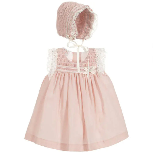 Three-Piece Cotton Baby Dress Set for Girls