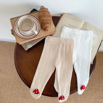 Cute Autumn Baby Mushroom Pattern Pantyhose