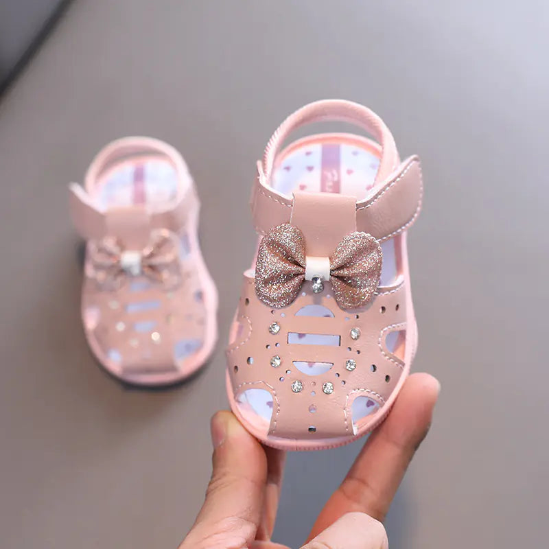 Summer Soft Sole Baby Walking Shoes for Girls (0-2Y)