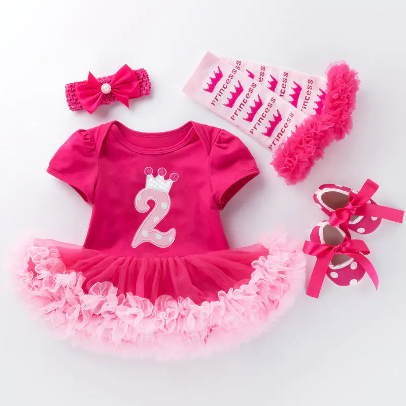 High-Quality Cotton Baby Pink Romper Dress