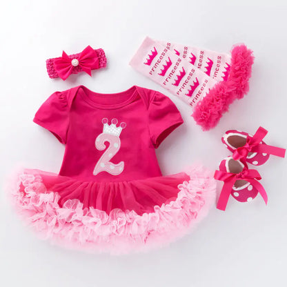 High-Quality Cotton Baby Pink Romper Dress