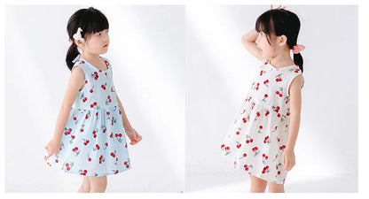 Korean Style Sleeveless Summer Dress for Girls