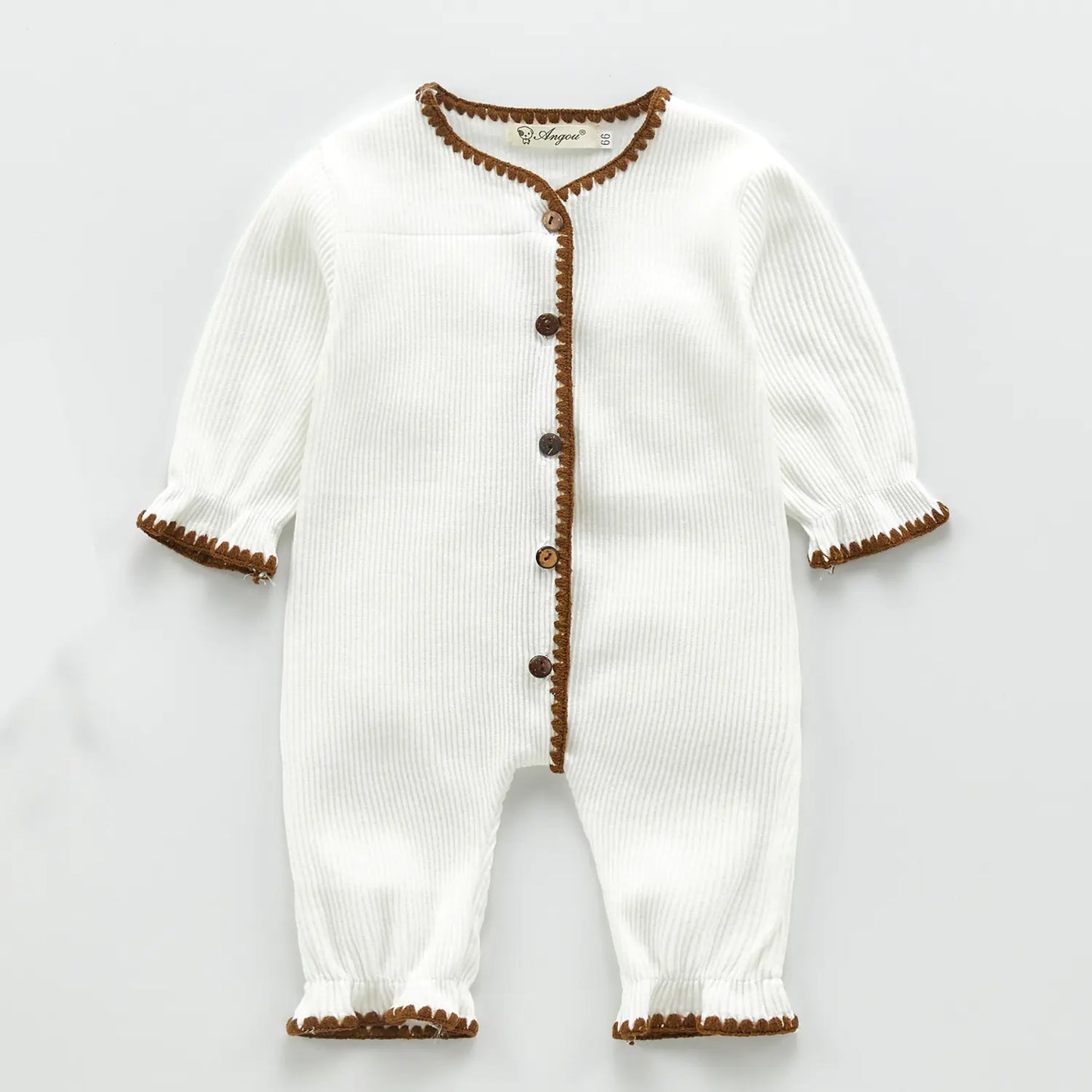 Korean Spring Autumn Cute Knitted Baby Romper Outfit