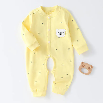 Pure Cotton Baby Jumpsuit for Spring and Autumn