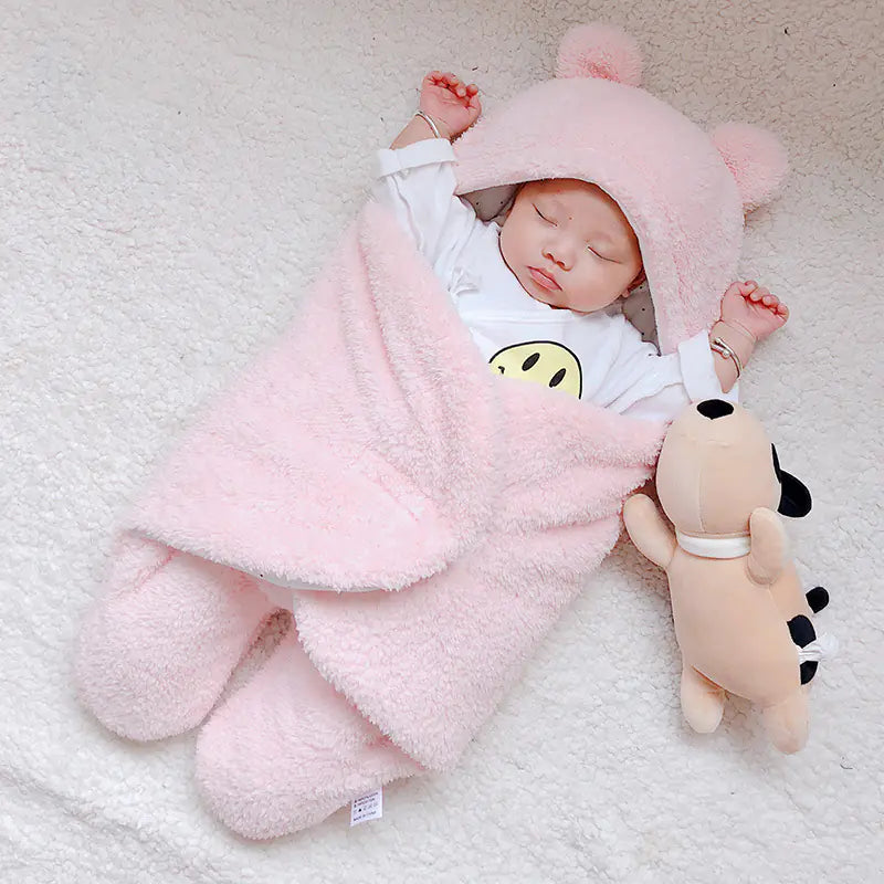 Thick Baby Swaddle for Autumn and Winter Newborns