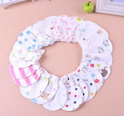 Cotton Baby Printed Anti-Scratch Gloves
