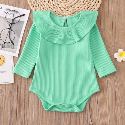 Newborn Baby Girl Romper with Candy Ruffles Outfit