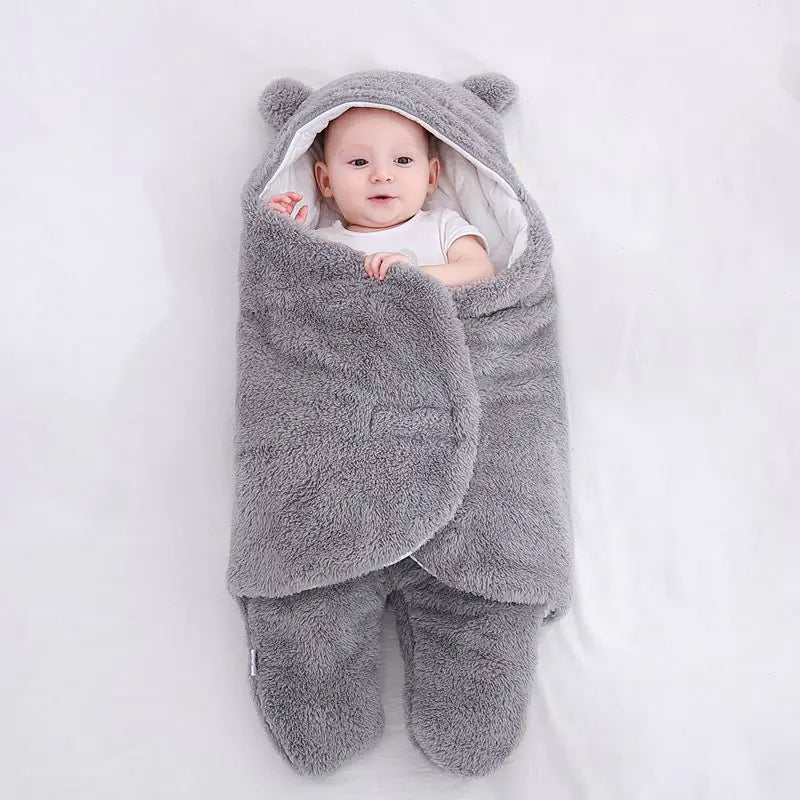 Thick Baby Swaddle for Autumn and Winter Newborns