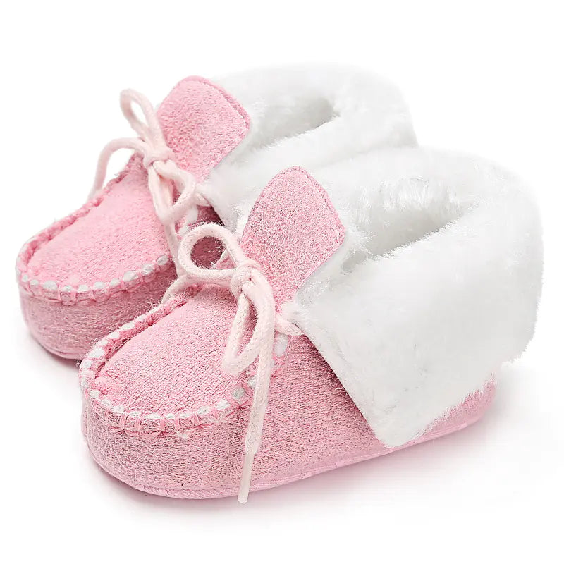 New Winter Plush Baby Cotton Shoes for 0-1 Year Olds