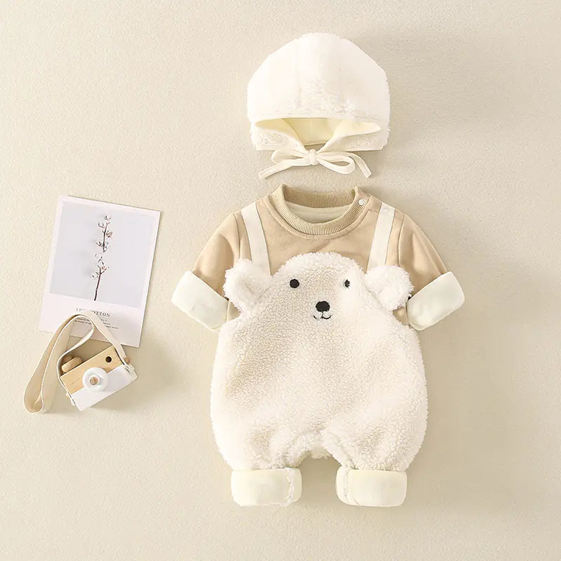 Cute Cartoon Baby Autumn Bodysuit Set for Newborns