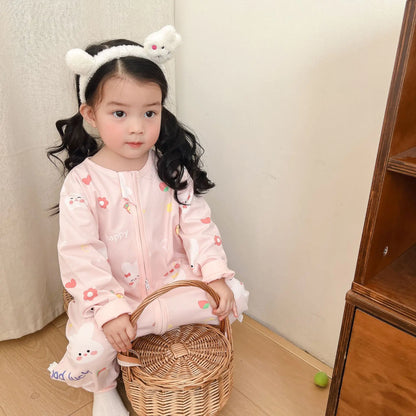 Cotton Sleeping Bag for Kids - Long Sleeve & Split Legs