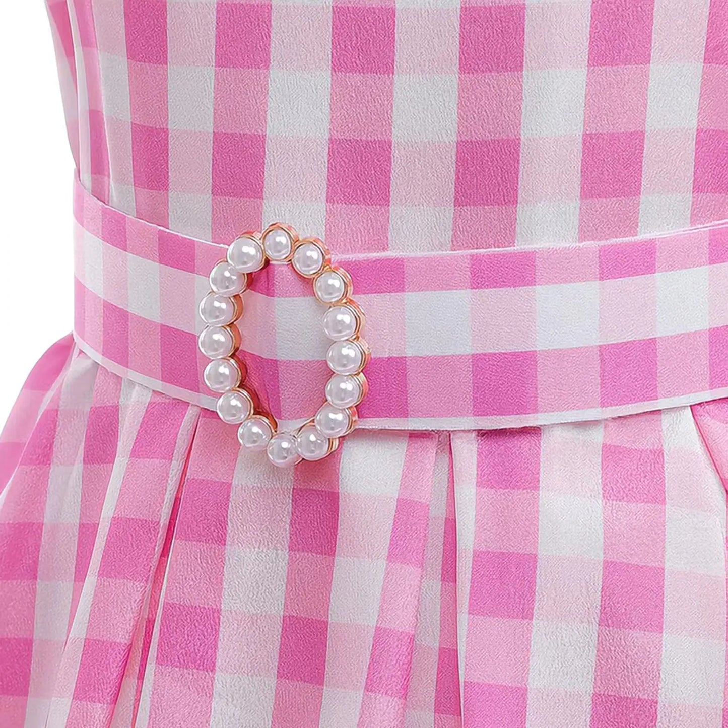 Girls' Holiday Dress Set - 8-Piece Plaid Outfit