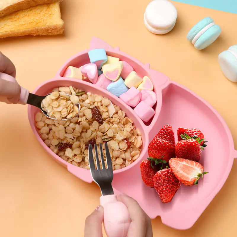 Silicone Dinner Plate for Infants and Toddlers