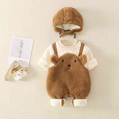 Cute Cartoon Baby Autumn Bodysuit Set for Newborns