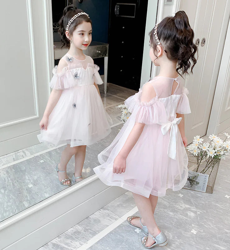Princess Tulle Dress for Summer Girls' Wear