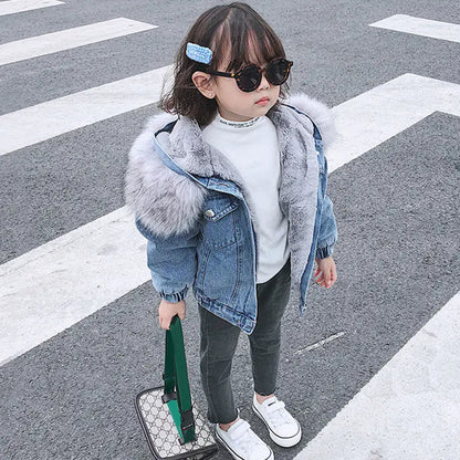 Winter Denim Jacket for Girls