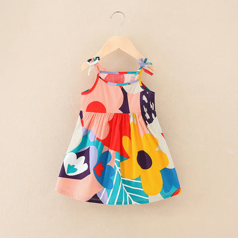 2024 Summer Girls' Floral Princess Dress (New Style)
