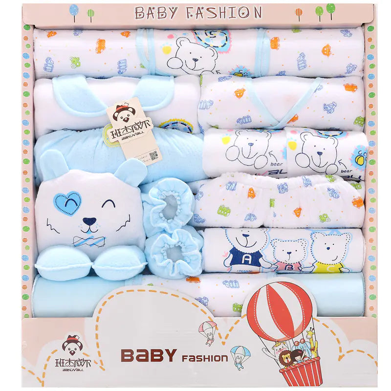 Newborn Gift Set with 18 Cotton Baby Clothes