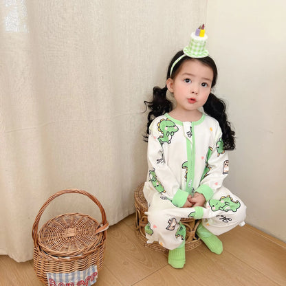 Cotton Sleeping Bag for Kids - Long Sleeve & Split Legs