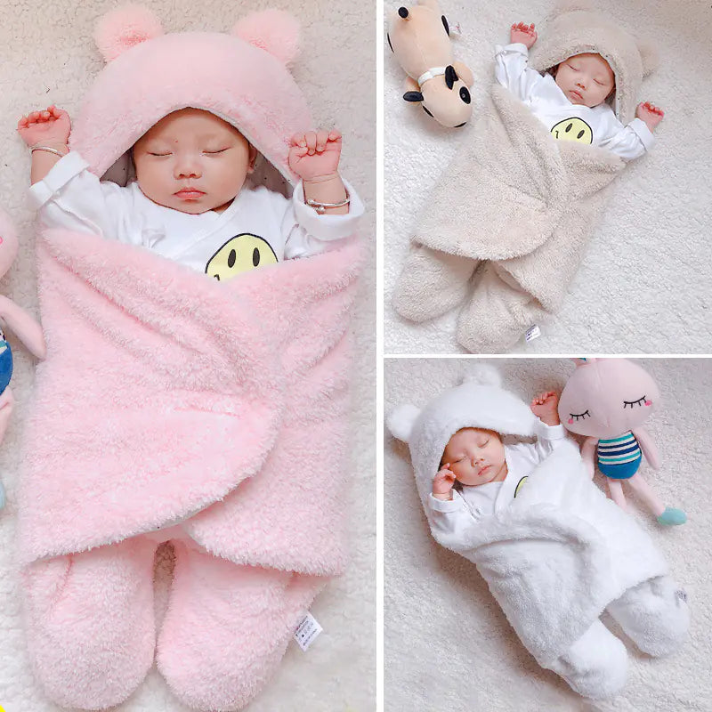 Thick Baby Swaddle for Autumn and Winter Newborns