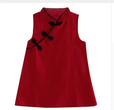 Summer Cotton-Linen Princess Dress for Girls