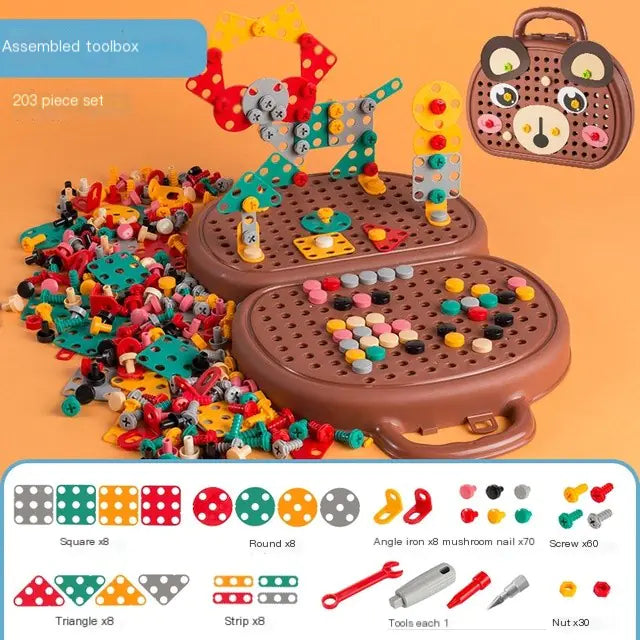 Montessori Pretend Play Toolbox for Kids Age 3+