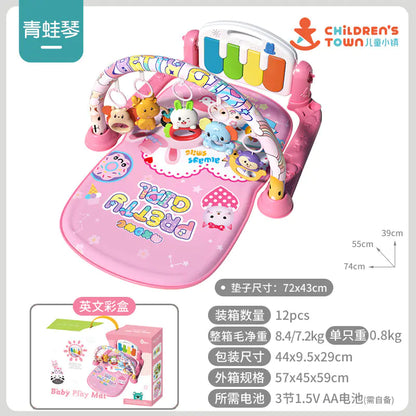 Baby Gym Play Mat with Music Piano for Infants