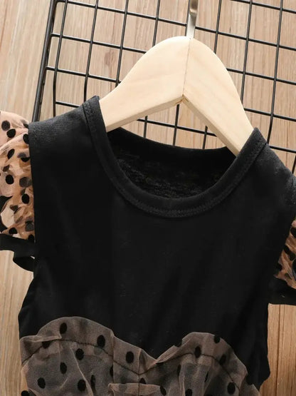 Girls Mesh Tulle Dress for Spring and Autumn Festivities