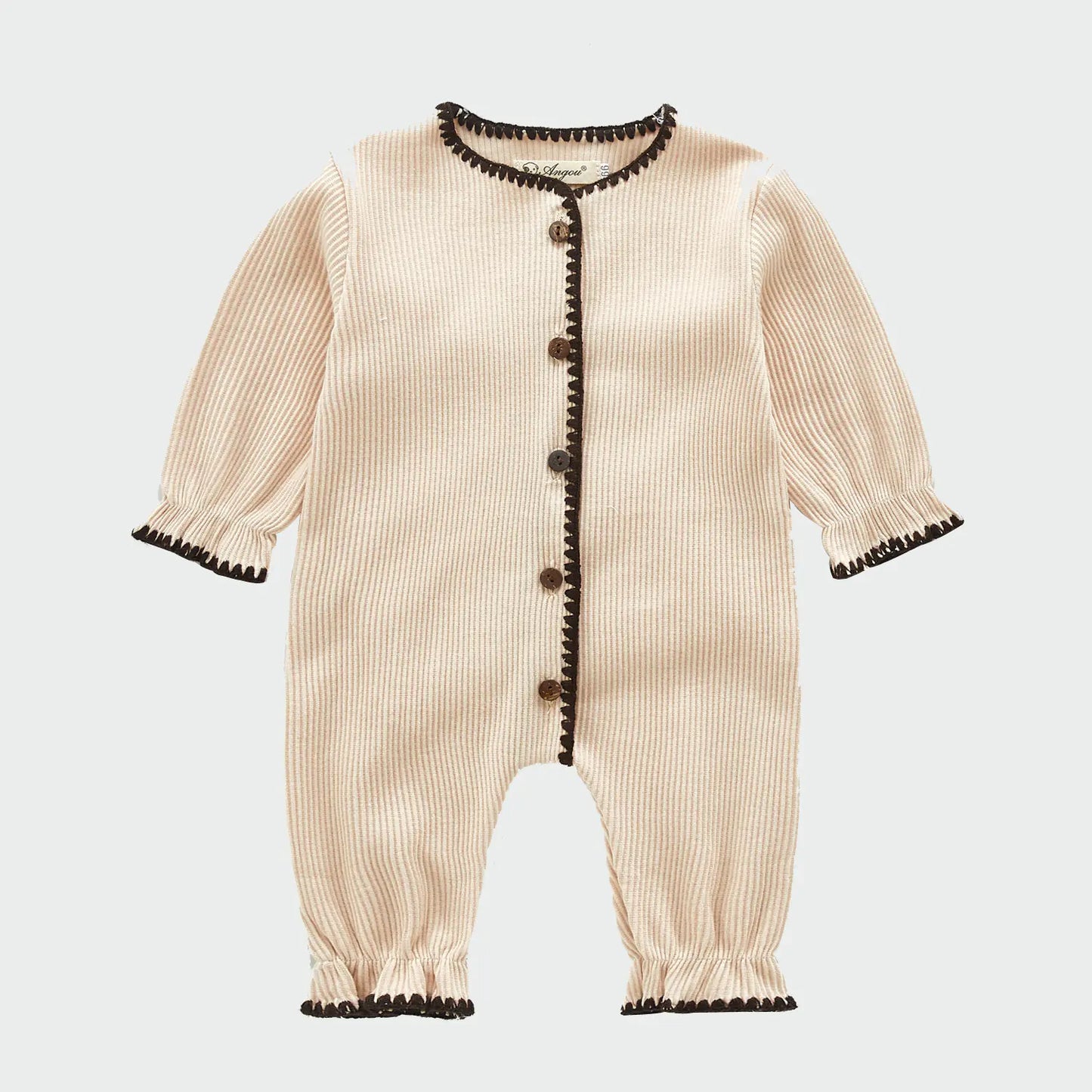 Korean Spring Autumn Cute Knitted Baby Romper Outfit
