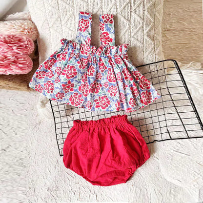 2023 Baby Summer Dress Set for Girls 0-2 Years