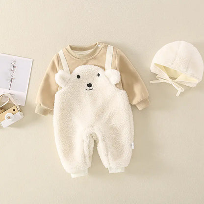 Cute Cartoon Baby Autumn Bodysuit Set for Newborns
