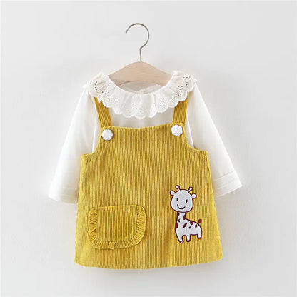 Girls' Two-Piece T-Shirt and Pinafore Set (Ages 1-4)