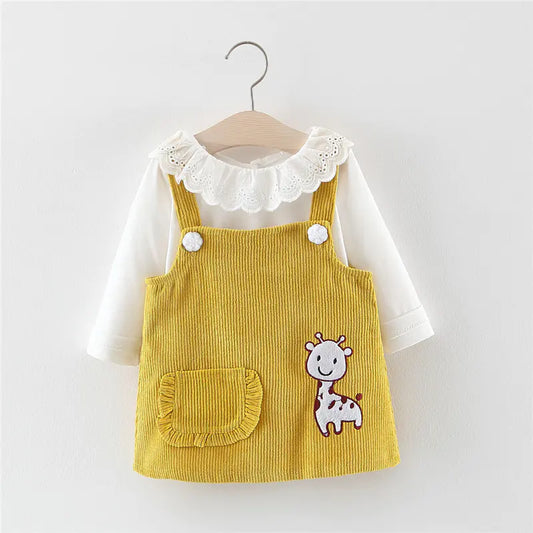 Girls' Two-Piece T-Shirt and Pinafore Set (Ages 1-4)