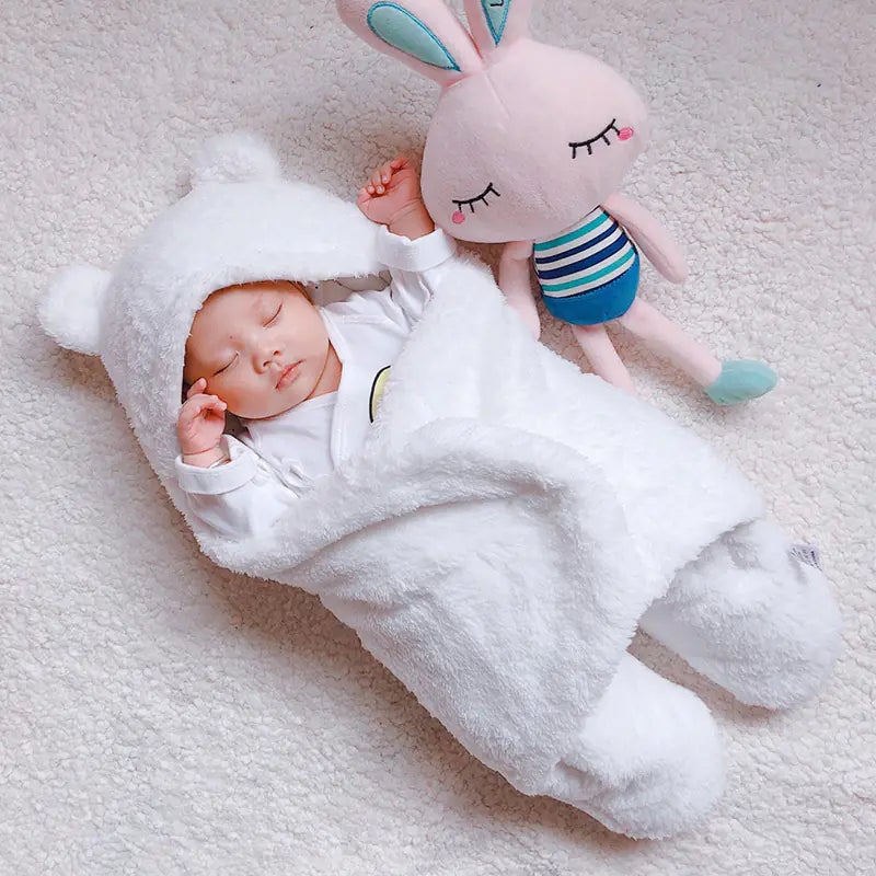 Thick Baby Swaddle for Autumn and Winter Newborns