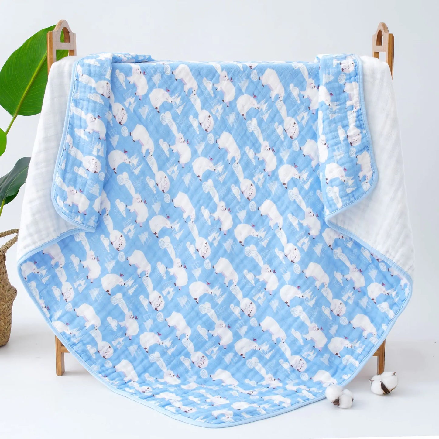 6-Layer Gauze Baby Blanket Cartoon Bath Towel