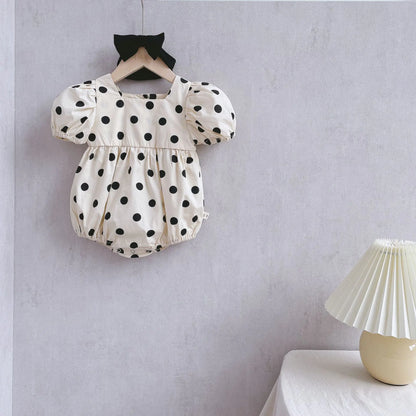 Cute Summer Cotton Princess Romper for Baby Girls