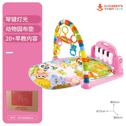 Baby Gym Play Mat with Music Piano for Infants