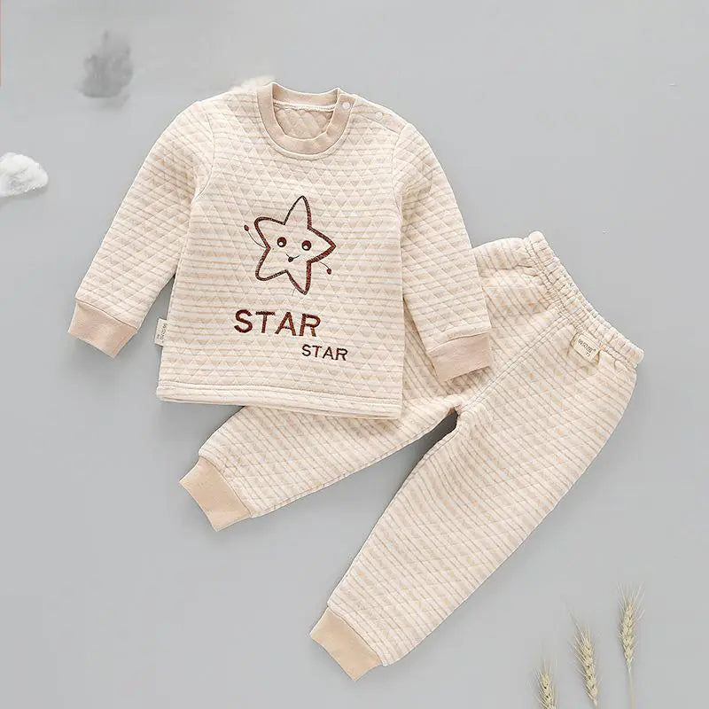 Cotton Warm Innerwear Set for Infants and Toddlers