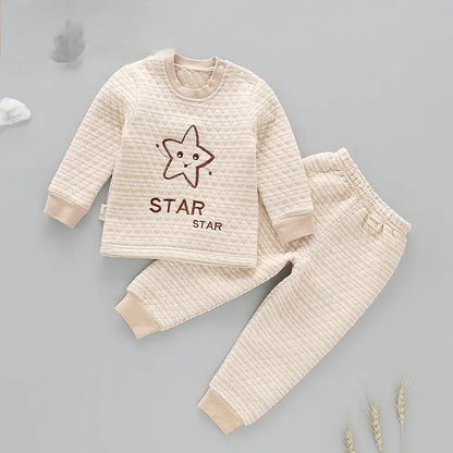 Cotton Warm Innerwear Set for Infants and Toddlers