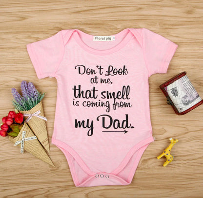 Printed Short Sleeve Baby Romper Outfit