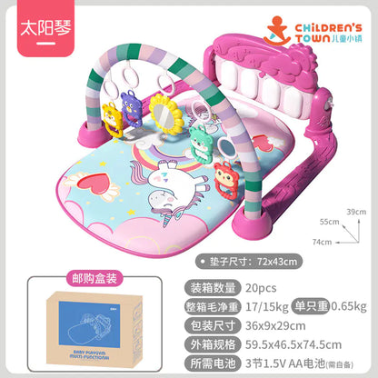 Baby Gym Play Mat with Music Piano for Infants