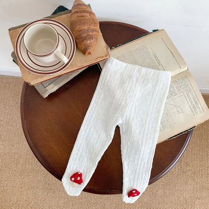 Cute Autumn Baby Mushroom Pattern Pantyhose