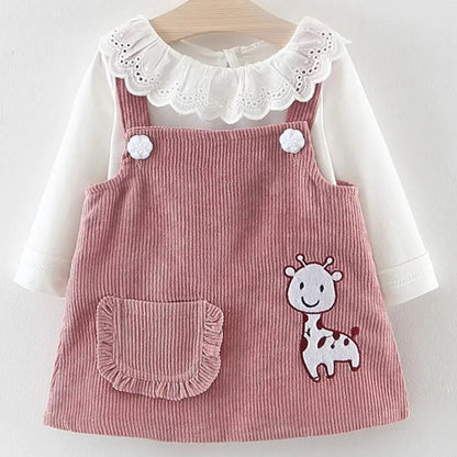 Girls' Two-Piece T-Shirt and Pinafore Set (Ages 1-4)