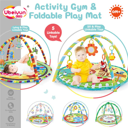 Kids Fitness Play Gym with Baby Crawling Mat (5 Styles)