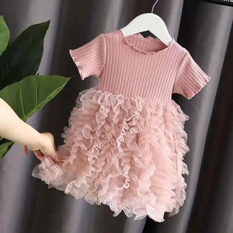 New Girls' Princess Yarn Skirt Baby Dress Outfit