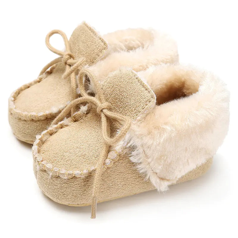 New Winter Plush Baby Cotton Shoes for 0-1 Year Olds