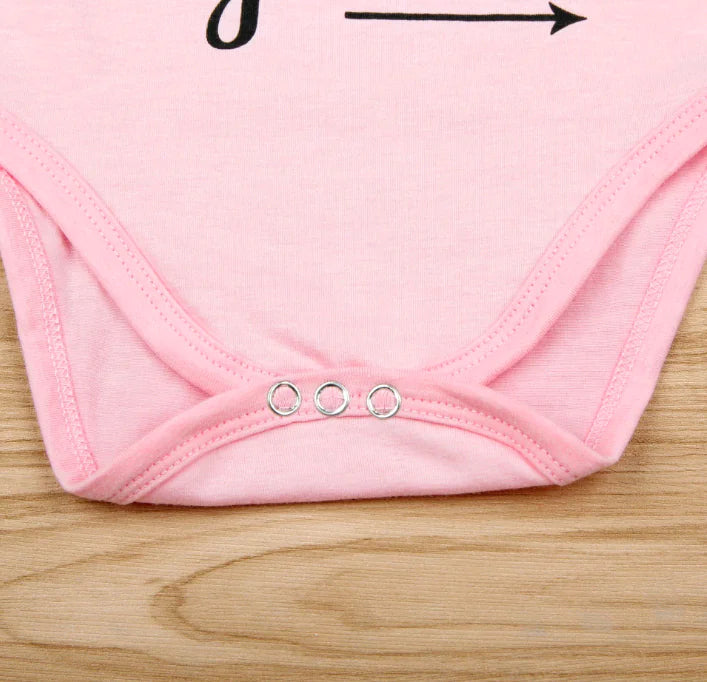 Printed Short Sleeve Baby Romper Outfit