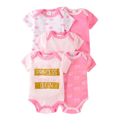 Summer 2020 Cotton Short Sleeve Baby Romper Set