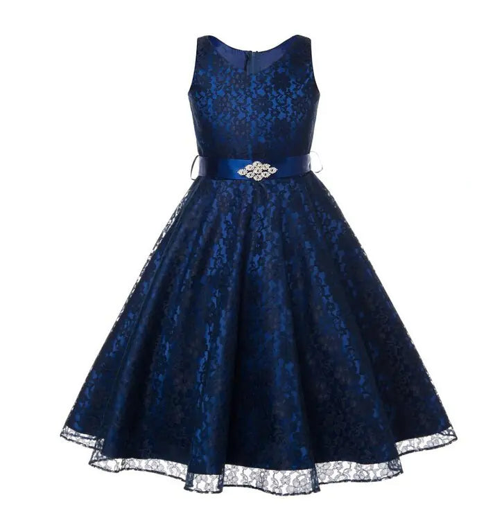 Lace Evening Dress for Girls - Children's Performance Outfit