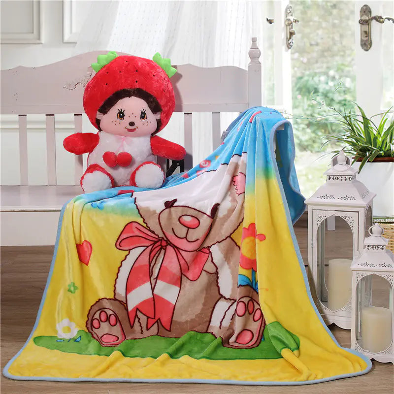 Cartoon Nursery Nap Blanket for Infants and Toddlers